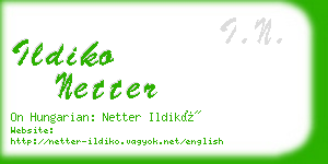 ildiko netter business card